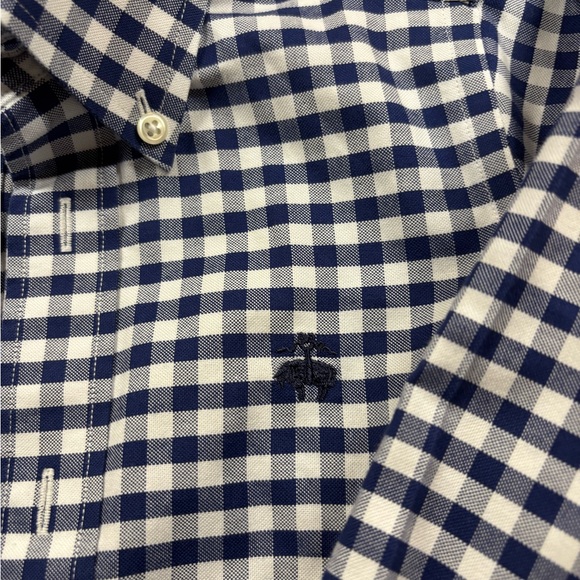 Brooks Brothers Blue and White Casual Button Down Shirt NWOT!! - Picture 2 of 3
